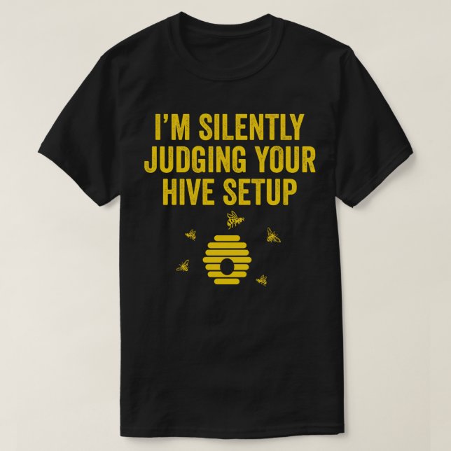 Camiseta Abelha Engraçada Colmeia 1 (Frente do Design)