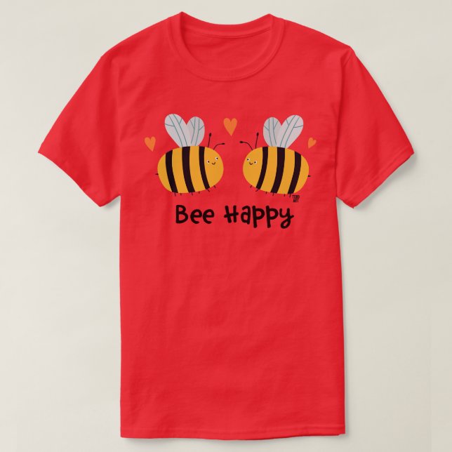 Camiseta abelha feliz (Frente do Design)