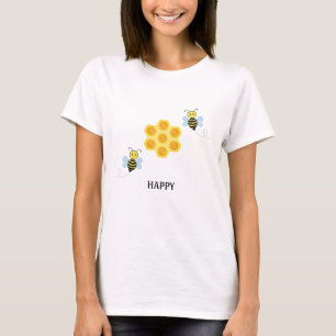 Camiseta Abelha Feliz e Mel