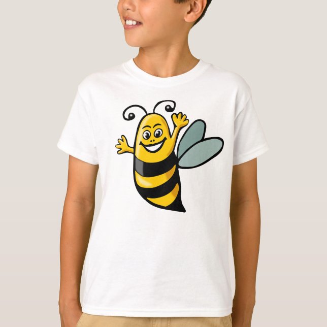 Camiseta Abelha Feliz - Personalizada (Frente)