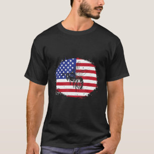 Camiseta Abelha Mel Bandeira Americana Patriótica Para Apic