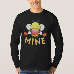 CAMISETA ABELHA MINHA - SEJA O MEU DIA DE VALENTINA ENGRAÇ