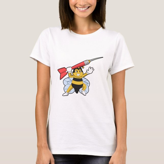 Camiseta Abelha nas Trevas com Dart.PNG (Frente)