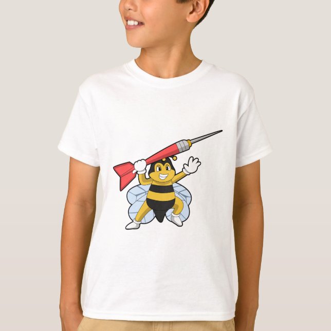 Camiseta Abelha nas Trevas com Dart.PNG (Frente)