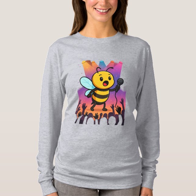 Camiseta Abelha no Palco - Vibes do Rap (Frente)