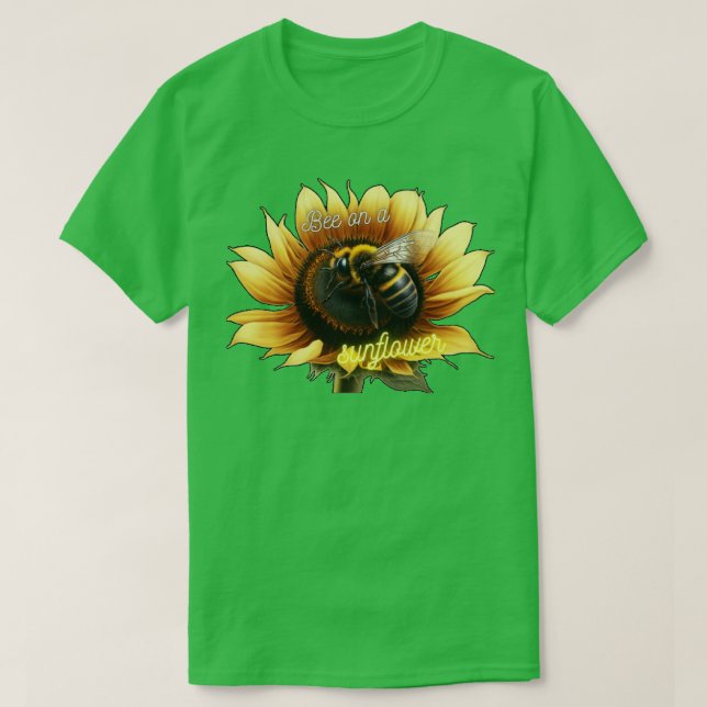 Camiseta Abelha Num Girassol 16 (Frente do Design)
