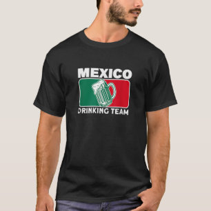 Camiseta Abelha Sobre A Coluna De Bebendos Do México Engraç
