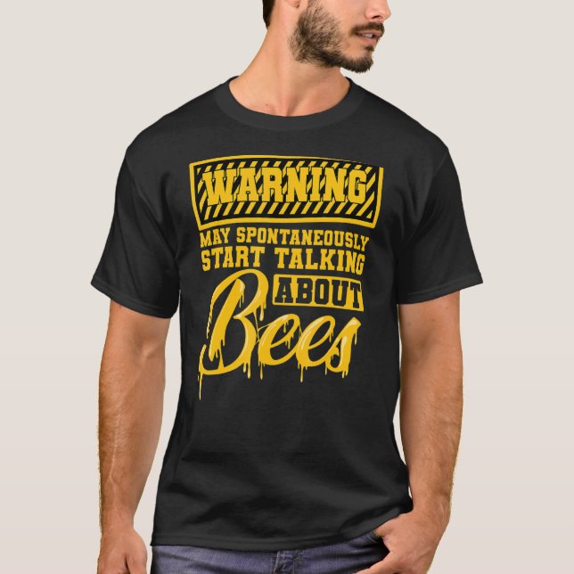 Camiseta Abelhas Abelhas Advertência Sobre Abelhas (Frente)