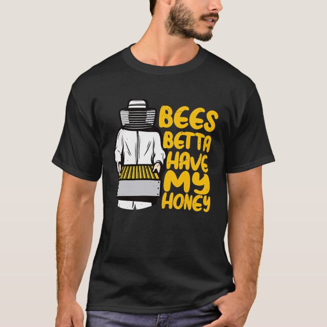 Camiseta Abelhas Bebidas Betta Têm Minha Abelha De Mel (Frente)