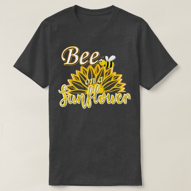 Camiseta Abelhas Bonitas Num Girassol 1 (Frente do Design)