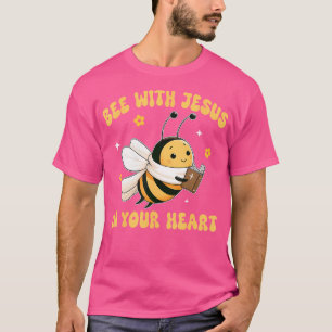 Camiseta Abelhas Cristãs Com Jesus Em Seu Coração Jesus
