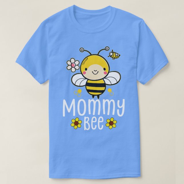Camiseta Abelhas da Família, Mamãe Mamãe Aniversário Primei (Frente do Design)