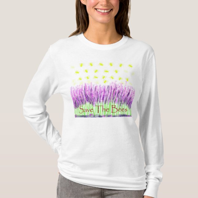 Camiseta Abelhas da lavanda (Frente)