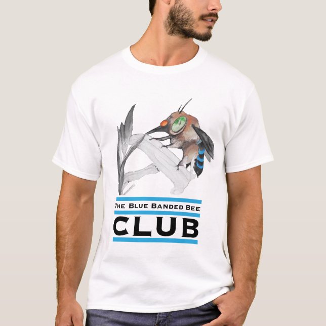 Camiseta Abelhas De Bandas Azuis (Frente)
