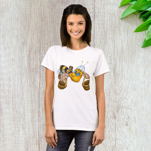 Camiseta Abelhas de mel com cestas e diversão de abelha ocu