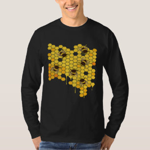 Camiseta Abelhas de Mel Hive Honeycomb Apicultura