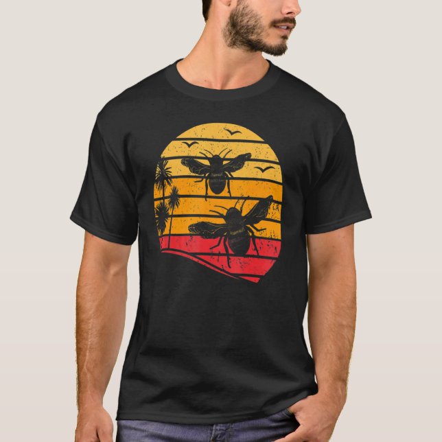 Camiseta Abelhas-De-Mel-Retro-Abelhas-Vintage (Frente)