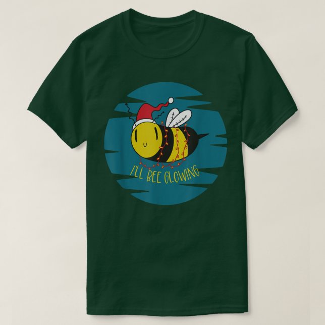 Camiseta Abelhas de Natal Glowfly Santa Hat Fada Light Ill  (Frente do Design)