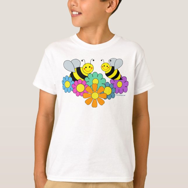 Camiseta Abelhas e Flores (Frente)