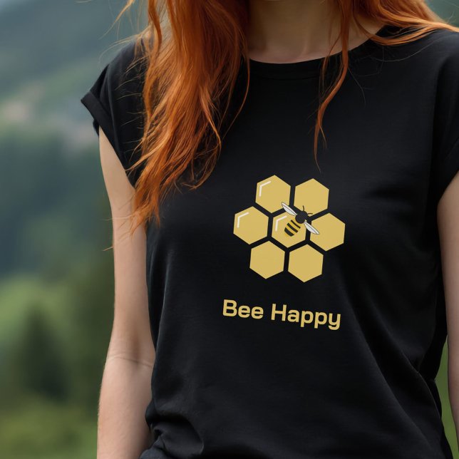 Camiseta Abelhas e Honeycomb (Bee and Honeycomb T-Shirt)