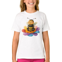 Abelhas Em Uma Flor Vibrante Fazendo Yoga