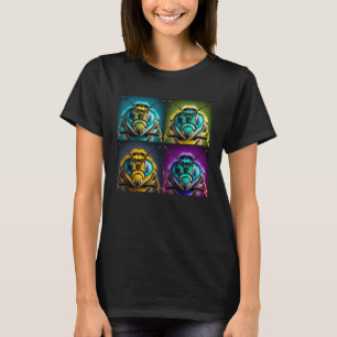 Camiseta Abelhas Insetas Pop Ilustração de Animais Colorido