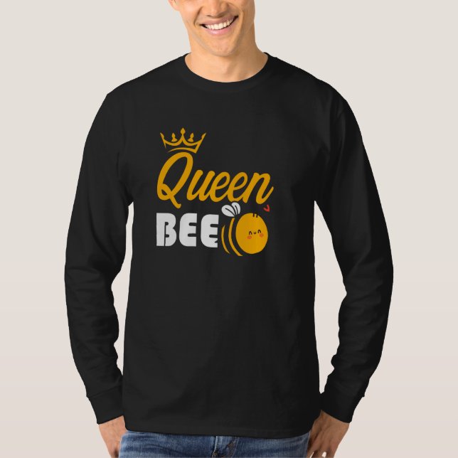 Camiseta Abelhas Rainhas apicultoras Abelhas Mel Honeycomb  (Frente)