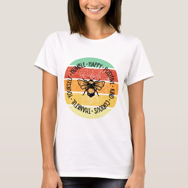 Camiseta Abelhas Retroprotetoras Positivas (Frente)