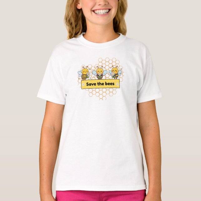 Camiseta Abelhas - Salve as abelhas (Frente)