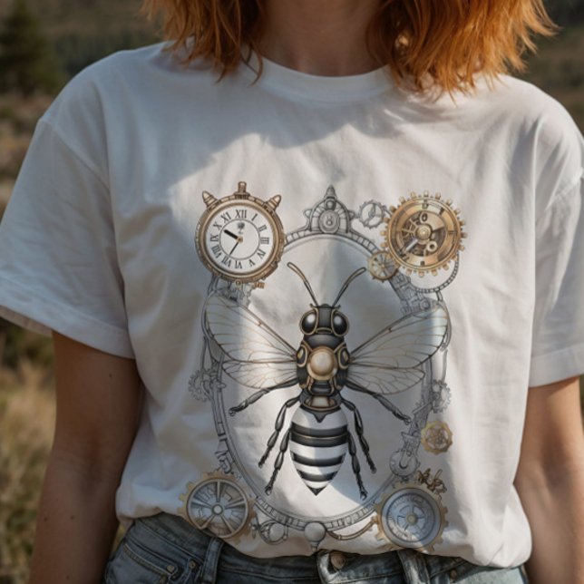 Camiseta Abelhas Steampunk Insett Honey Bee Keeper T-Shirt (Criador carregado)