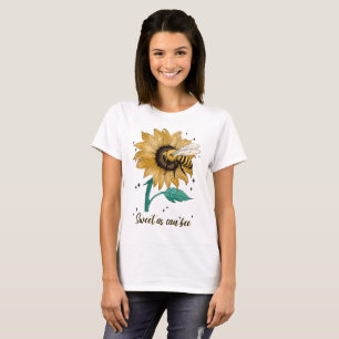 Camiseta Abelhas Vintage E Girassol