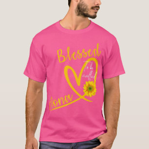 Camiseta Abençoada A Ser Chamada De Nona Coração Mães De Gi