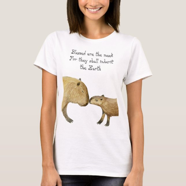 Camiseta Abençoada Capybara (Frente)