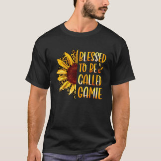Camiseta Abençoada, Chamada Gamie Cute Sunflower Mães