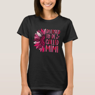 Camiseta Abençoada, Chamada Mimi Cute Floral Women Mãe