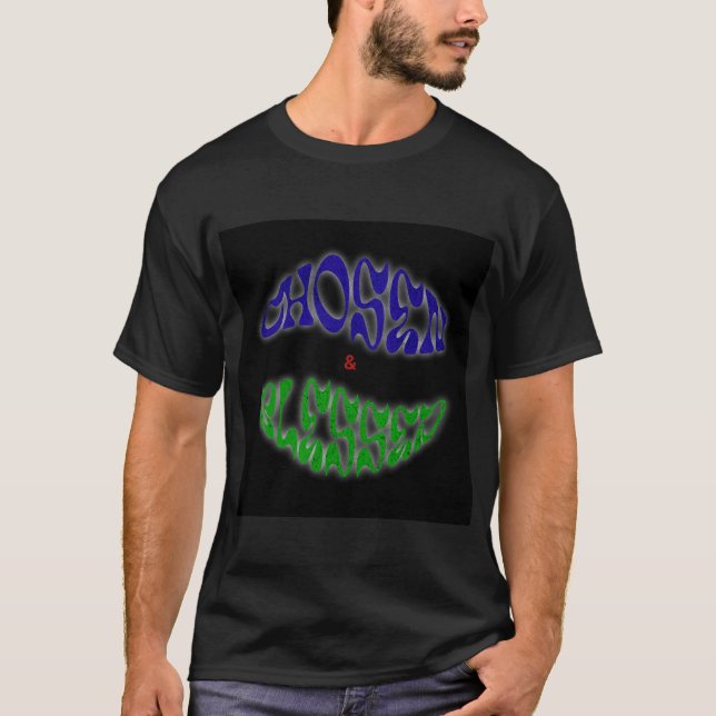 Camiseta Abençoada e Grata fé Inspiradora (Frente)