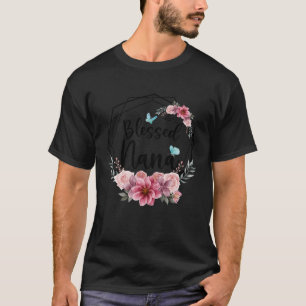 Camiseta Abençoada Nana com a Mãe Floral Dia 2023