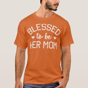 Camiseta Abençoada Por Ser A Mãe, Bonita Dia Da Mãe