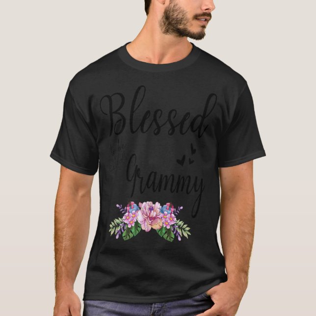 Camiseta Abençoada Por Ser Chamada De Avô, Mães De Vovô Flo (Frente)