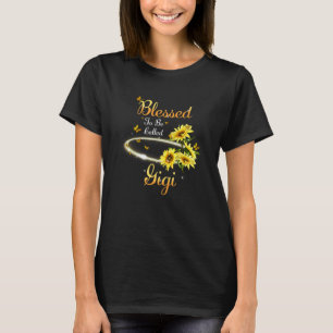 Camiseta Abençoada Por Ser Chamada De Gigi Bonita Mãe De Gi