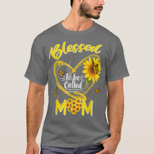 Camiseta Abençoada por ser chamada de mãe girassol girassol