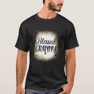 Camiseta Abençoada vovó Leopard A melhor mãe de sempre