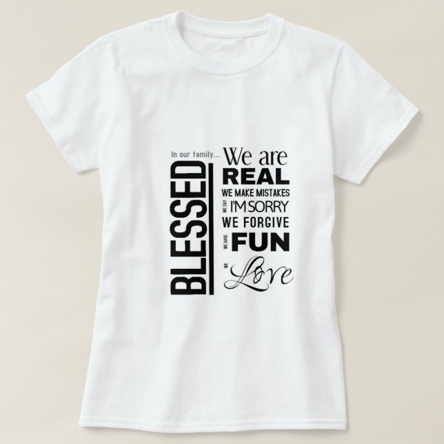 Camiseta Abençoado (Frente do Design)