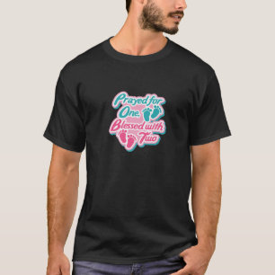 Camiseta Abençoado com a citação de Gravidez Gritante