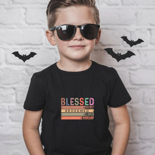 Camiseta Abençoado, Compaixão, Resgatado, Amado e Culto