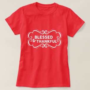Camiseta Abençoado e agradecido