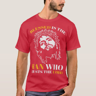 Camiseta Abençoado é o homem que confia no Senhor Jesus Deu