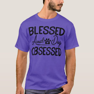 Camiseta abençoado e obcecado menino da família