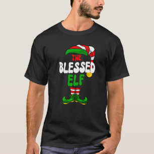 Camiseta Abençoado Elf Pajama Matando o Grupo de Natal Holi