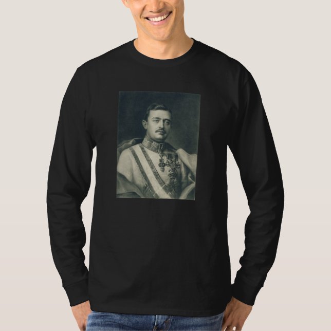 Camiseta Abençoado Karl da Áustria Católico Romano (Frente)